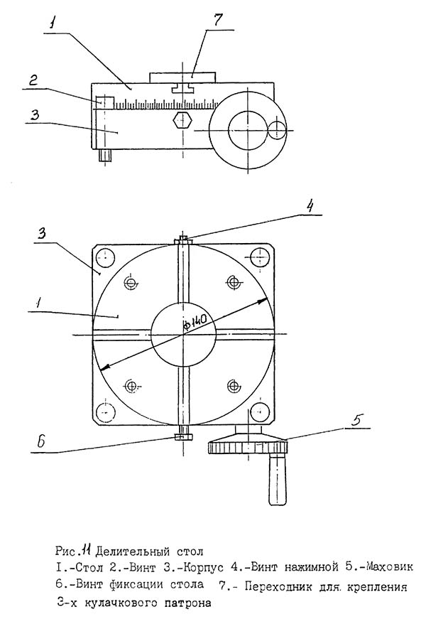 Ділильний стіл верстата Ертен